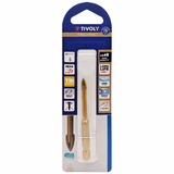 Ø: 6 / Foret verres 4 taillants -Revêtu TiN -Queue hexagonale (Blister) / L: 65 - TIVOLY - perçage - Référence: 12000420600 - Vue 2 - Outil professionnel