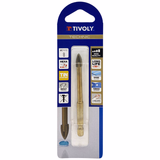 Ø: 8 / Glass drill bit with 4 cutters - TiN coated - Hexagonal shank (Blister) / L: 70 - TIVOLY - drilling - Reference: 12000420800 - Vue 2 - Professional Tool
