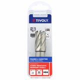 HSS annular cutter - Short series - Weldon (Hanging tube) Ø: 40 / Øint: 32 / L: 60 - TIVOLY - core hole drilling - Reference: 10370514000 - Vue 2 - Professional Tool