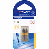 Screwdriver bit -Torsion - For Phillips screws ESSENTIAL (Blister) - TIVOLY - screwdriving - Reference: 1152032 - Vue 2 - Professional Tool