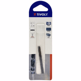 Ø: 2.5 / L: 57 / Fully ground HSS metal drill bit - STEAM - Split point (Blister) - TIVOLY - drilling - Reference: 11436720250 - Vue 2 - Professional Tool