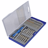 27 pieces - 14 model-making bits + 5 wrenches + 6 nutsetters + 1 extension + 1 bit holder - PRECISION  - TIVOLY - screwdriving - Reference: 11501570025 - Vue 4 - Professional Tool