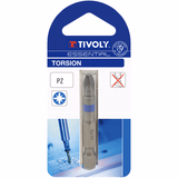 Embout de vissage -Torsion -Pour vis Pozidriv (Blister) N°: N1 / L: 50 - TIVOLY - vissage & serrage - Référence: 11520720100 - Vue 2 - Outil professionnel