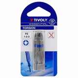 Embout de vissage -Torsion -Pour vis Pozidriv (Blister) N°: N1-2-3 / L: 50 - TIVOLY - vissage & serrage - Référence: 11520720001 - Vue 2 - Outil professionnel