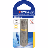 Embout de vissage -Torsion -Pour vis Phillips (Blister) N°: N1-2-3 / L: 50 - TIVOLY - vissage & serrage - Référence: 11520820001 - Vue 2 - Outil professionnel