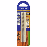 Ø: 7 / Broca para madera HSS -Afilado Speed point -Mango cilíndrico -Graduada SLR (Blíster) / L: 109 - TIVOLY - taladrado - Referencia: 10864020700 - Vue 2 - Herramienta profesional