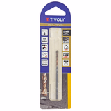 Ø: 3 / Broca para hormigón -Placa de Metal Duro con punta de centrado -Mango cilíndrico de 3 caras planas (Blíster) / L: 60 - TIVOLY - taladrado - Referencia: 10960520300 - Vue 2 - Herramienta profesional