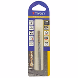 Ø: 5 / Broca para hormigón -Placa de Metal Duro con punta de centrado -Mango cilíndrico de 3 caras planas (Blíster) / L: 85 - TIVOLY - taladrado - Referencia: 10960520500 - Vue 2 - Herramienta profesional