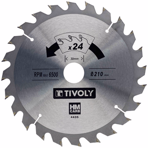 Lame de scie circulaire -Débit - Pour Bois et plâtre -Pour scie portative ESSENTIAL (Etui carton) - scies circulaires - Référence: XT50024 - Outil professionnel - Tivoly
