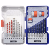 22 pieces - RANGER Case - Special drilling kit for jointing + fixings  - TIVOLY - combined sets - Reference: 11901170061 - Vue 4 - Professional Tool