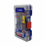 22 pièces -Coffret RANGER -Kit spécial perçage pour assemblage + fixations  - TIVOLY - mallettes mixtes - Référence: 11901170061 - Vue 5 - Outil professionnel