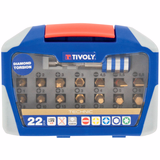 22 pieces - 21 diamond torsion bits + 1 magnetic Quick-Change bit holder  - TIVOLY - screwdriving - Reference: 11521572005 - Vue 1 - Professional Tool