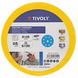 EASY-FIX sanding disc - Ø125 mm - 8-hole perforation - For eccentric sander ESSENTIAL (Semi-bulk packaging) - TIVOLY - sanding - Reference: XT10031 - Vue 2 - Professional Tool