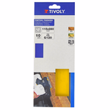 NON-PERFORATED sanding pad - 115x280 mm - For orbital sander (Carton sleeve) / Dim 115x280 / Gr : 120 - TIVOLY - sanding - Reference: XT10122012202 - Vue 2 - Professional Tool