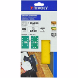 EASY-FIX sanding pad -115x280 mm - For orbital sander ESSENTIAL (Carton sleeve) - TIVOLY - sanding - Reference: XT10102 - Vue 2 - Professional Tool