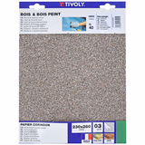 CORUNDUM sanding sheets - 230x280mm (Hanging cardboard) / Dim 230x280 / Gr : 180 - TIVOLY - sanding - Reference: XT10131013004 - Vue 2 - Professional Tool
