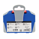 22 pieces - 21 stainless steel torsion bits + 1 Quick-Change magnetic bit holder  - TIVOLY - screwdriving - Reference: 11521572007 - Vue 2 - Professional Tool