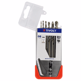 6 brocas para metales HSS rectificadas punta en cruz Ø 2 a 8 mm  - TIVOLY - taladrado - Referencia: 11437770005 - Vue 1 - Herramienta profesional