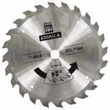 Ø: 190 x Ø2: 16 x Z: 24 / Circular saw blade - High-speed - For wood and plaster - For portable saw (Carton sleeve)  - TIVOLY - sawing - Reference: XT50514004182 - Vue 1 - Professional Tool