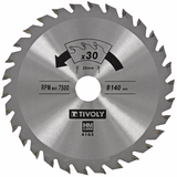 Ø: 140 x Ø2: 20 x Z: 30 / Circular saw blade - Finishing - For hardwood, laminated wood, parquet - For portable saw (Carton sleeve)  - TIVOLY - sawing - Reference: XT50514004165 - Vue 1 - Professional Tool