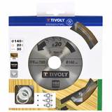 Ø: 140 x Ø2: 20 x Z: 30 / Hojas de sierra circular -Acabado -Para madera dura, estratificada y parqué -Uso en sierra portátil (Funda cartón)  - TIVOLY - serrado - Referencia: XT50514004165 - Vue 2 - Herramienta profesional