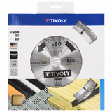 Ø: 254 x Ø2: 30 x Z: 80 / Circular saw blade - Finishing - For plastic, aluminium, hard wood - For radial and table saw (Carton sleeve)  - TIVOLY - sawing - Reference: XT50514004492 - Vue 2 - Professional Tool