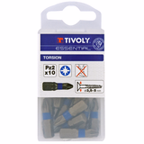 Screwdriver bit -Torsion - For Pozidriv screws ESSENTIAL (Hanging box) - TIVOLY - screwdriving - Reference: 1152026 - Vue 2 - Professional Tool