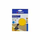 Disco AUTOADHESIVO -Ø125 mm - Para lijadora excéntrica o lijadora (+base) (Funda cartón) / Dim Ø125 / Gr : 80 - TIVOLY - lijado - Referencia: XT10112011111 - Vue 2 - Herramienta profesional