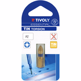 Embout de vissage -Torsion TiN -Pour vis Pozidriv ESSENTIAL (Blister) - TIVOLY - vissage & serrage - Référence: 1152222 - Vue 2 - Outil professionnel