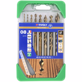 8 speed point wood drill bits Ø 2 to 10 mm  - TIVOLY - drilling - Reference: 10864070001 - Vue 2 - Professional Tool