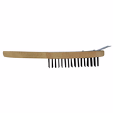 BROSSE MANCHE BOIS + RACLOIR - ACIER ROND  - TIVOLY - brossage - Référence: XT202510013 - Vue 3 - Outil professionnel