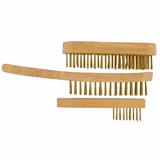 KIT 3 BROSSES MAIN BOIS FSC - ACIER LAITONNE  - TIVOLY - brossage - Référence: XT202510100 - Vue 1 - Outil professionnel
