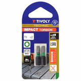 Punta de atornillar -Torsión diamante IMPACTO -Para tornillo Torx TECHNIC (Blíster) - TIVOLY - atornillado - Referencia: 1152352 - Vue 2 - Herramienta profesional