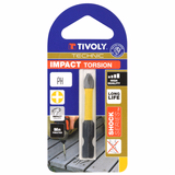 Screwdriver bit - IMPACT Torsion diamond - For Phillips screws TECHNIC (Blister) - TIVOLY - screwdriving - Reference: 1152382 - Vue 2 - Professional Tool