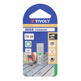 Punta de atornillar -Torsión ACERO INOXIDABLE -Para tornillo Torx (Blíster) N°: N20 / L: 25 - TIVOLY - atornillado - Referencia: 11524522000 - Vue 2 - Herramienta profesional