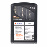 14 pièces -7 tarauds HSSE5% cobalt Multi-applications GUN DIN 371/6 M3 à M12 + 7 forets TBX HSSE5 % cobalt revêtus Blade TECHNIC  - TIVOLY - taraudage - Référence: 11900170032 - Vue 2 - Outil professionnel