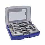 8 pieces - 4 DIN352 M4 to M8 STEAM GUN HSS taps + 4 buffed cut extra-short split point HSS drill bits  - TIVOLY - tapping - Reference: 11900170033 - Vue 2 - Professional Tool