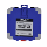 29 pieces - 12 DIN352 GUN STEAM HSS taps + 12 HSS dies Ø 25.4 M3 to M12 + 2 tap wrenches + die holder + accessories  - TIVOLY - tapping - Reference: 11900870017 - Vue 3 - Professional Tool