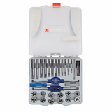 29 pièces -12 tarauds + 12 filières M3 à M12 + 2 tournes à gauche + 1 porte-filière 25,4 + accessoires  - TIVOLY - taraudage - Référence: 11900970017 - Vue 4 - Outil professionnel