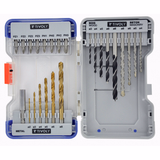 24 pieces - RANGER case - Mixed drilling of metals / concretes / wood + screwing  - TIVOLY - combined sets - Reference: 11901170047 - Vue 3 - Professional Tool