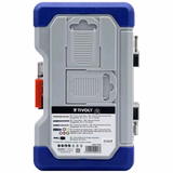 35 pieces - RANGER case - Especially for the drilling of metals / concrete / wood + Quick-change hex. screwing  - TIVOLY - combined sets - Reference: 11901170049 - Vue 2 - Professional Tool